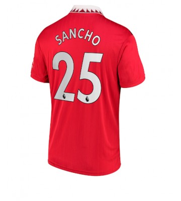 Manchester United Jadon Sancho #25 Hjemmedrakt 2022-23 Kortermet